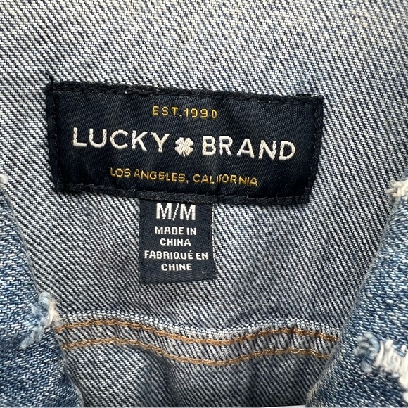 Lucky Brand The Tomboy Trucker Jean jacket ladies size M. - Picture 2 of 10